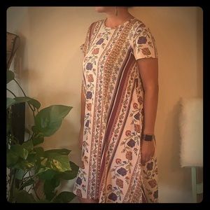 Lularoe Jessie dress in boho floral XXS